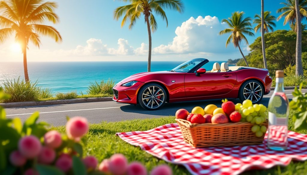 découvrez l'essai d'un cabriolet en été, une expérience sensuelle et exaltante à vivre sur les routes ensoleillées. profitez de la liberté, du vent dans vos cheveux et de la beauté des paysages estivaux. un plaisir incontournable pour les amateurs de conduite !